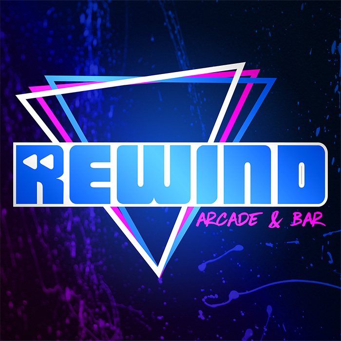 Rewind Arcade & Bar Logo