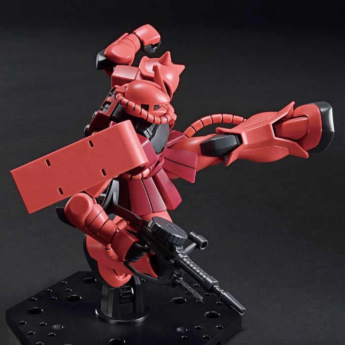 HGUC MS-06S Zaku II Commander Type in action pose