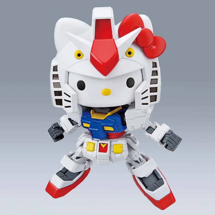 SDEX/UC RX-78-2 Hello Kitty / Gundam in action pose